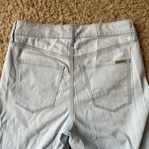 White House black market wide leg high rise jeans